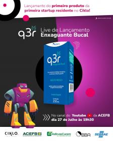 Primeira startup residente no Ciklo/Acefb lança enxaguante bucal que auxilia pacientes com câncer